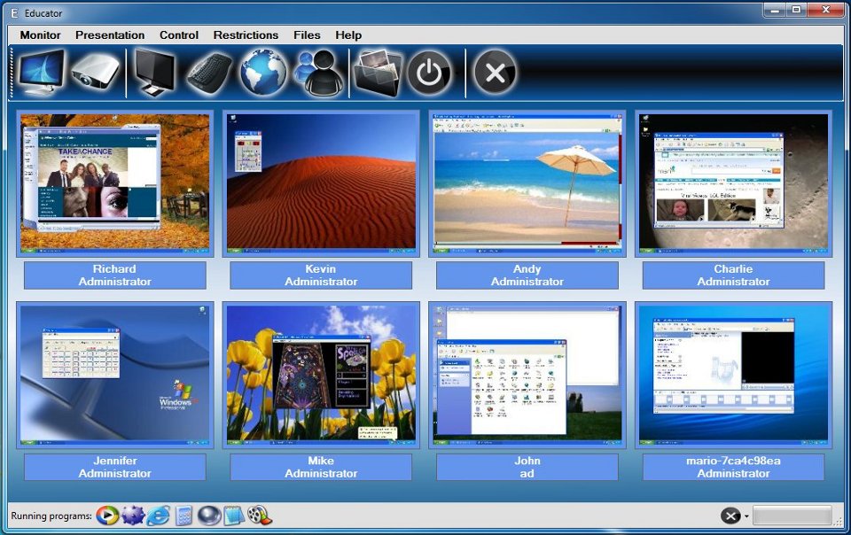 Educator - software for classroom managment - screenshot